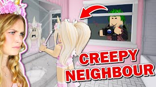 I CAUGHT My Neighbour STALKING ME In Bloxburg Roblox [upl. by Cormack]