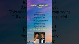 Wham  Last Christmas Lyrics shorts [upl. by Majka]