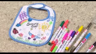 How to Fabric Marker Onesies amp Bibs [upl. by Rettig]