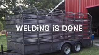 Cattle Trailer build [upl. by Hgielek727]