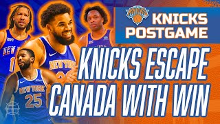 KNICKS Escape Canada with Win  Knicks vs Raptors Postgame Recap amp Highlights [upl. by Adnowat]