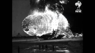 Hindenburg Disaster  Real Footage 1937  British Pathé [upl. by Fagan867]