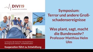 DIVI 2019 Was plant sagt macht die Bundeswehr Professor Helm [upl. by Luhar564]