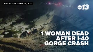 Authorities provide more details after woman fatally crashes in gorge off of I40 [upl. by Nylirek688]