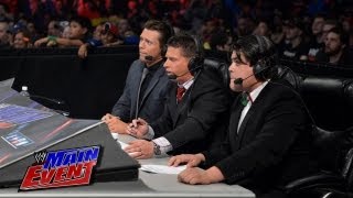 WWE Main Event  Meet the new announce team May 29 2013 [upl. by Jakoba]