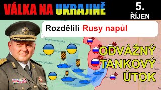 5říjen Ukrajinci tankovým protiútokem odřízli Ruské předmostí [upl. by Htiek737]