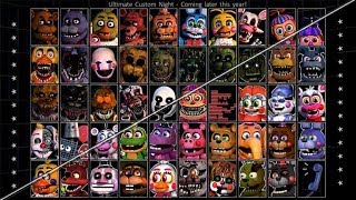 Speed Edit FNaF  Ultimate Custom Night Selection Screen Adventure Version [upl. by Anita778]