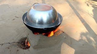 Secret Recipe of Country Catfish Korai Bhapa by Grandmother  Primitive Technology Food Recipes [upl. by Dorrahs]