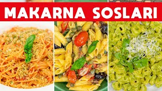 🍝 Hep Aynı Sosu Yapmaktan Sıkılanlara Ferhat Şeften 5 Farklı Makarna Sosu Tarifi  SOSLAR B2 [upl. by Dowlen999]