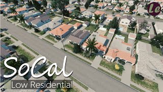 CitiesSkylines  SoCal low residential house pack [upl. by Madian]