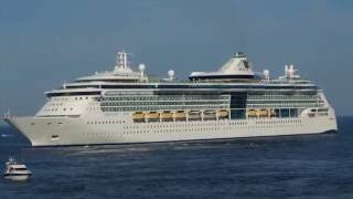 Serenade of the Seas and Costa Favolosa leaving Copenhagen [upl. by Attelrak]