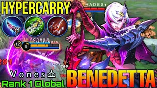 Benedetta Hyper Carry Build Top 1 Global Benedetta  MLBB [upl. by Iohk224]