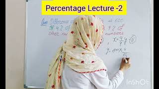 Chapter Percentage Lecture 2 for govt jobs competitive exams [upl. by Blumenfeld]