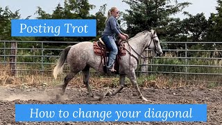 How to change your diagonal in a posting trot [upl. by Anait]