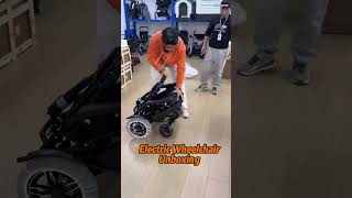 The new electric wheelchair unboxing electricwheelchair powerwheelchair wheelchair [upl. by Atilahs]