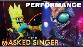 Butterfly Vs Thingamajig “Believer” amp “Caught Up”  The Masked Singer  Season 2 [upl. by Oikim152]