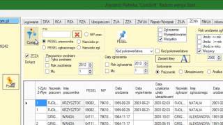 ZCNA i ZCZA dla osób zwolnionych w Płatniku Jak ustawić filtr w Płatniku i AP [upl. by Eirellam]