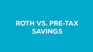 DC Explains Roth vs PreTax Savings [upl. by Allveta]