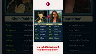 Shahrukh Khan vs Gauri Khan bollywood shorts gkinhindi motivation facts trending video viral [upl. by Lorena35]