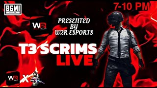 Bgmi T3 Scrims Live 🔥 W2R ESPORTSxALLEN EDiTZ bgmilive t3scrims bgmicustoms [upl. by Cianca]