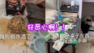 這美女在屋子裏幹嘛了？好惡心，一進屋一股讓嗯作嘔的味道收房捡漏 回收 funny 好物分享 房产 vlog 公寓出租 [upl. by Otrebla915]