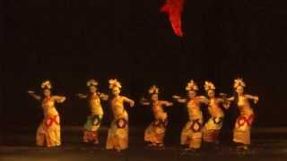 Indonesian folk dance Pendet dance from Bali [upl. by Dorrej]