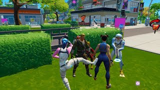 Flexing on DEFAULTS as The RAREST SKINS in Fortnite in Party Royale [upl. by Adelle116]