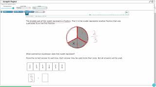 5th Grade STAAR Practice Add and Subtract Fractions with Models 53H  6 [upl. by Isbel609]