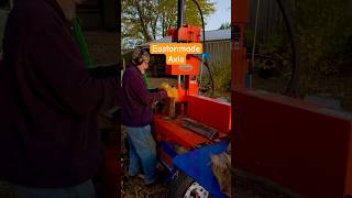 Eastonmade Axis Operated By 76 Year Old youtubeshorts firewood oak iowa woodsplitter [upl. by Nelyt]