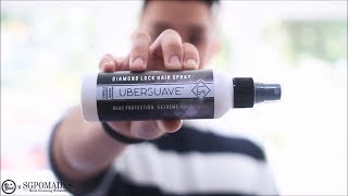 HOW TO USE  Ubersuave Diamond Lock Hair Spray [upl. by Ecylla287]