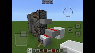 how to make 4x2 piston door bedrock [upl. by Ardisi]