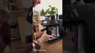 Sage Barista Pro  oat flat white coffee workflow with Normcore tools [upl. by Horbal]