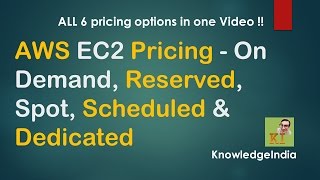 AWS EC2 Pricing Examples  On Demand Reserved Spot Scheduled amp Dedicated [upl. by Landel]