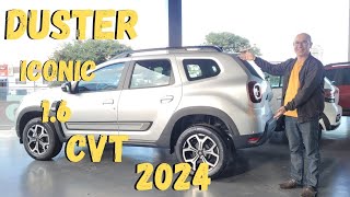 RENAULT DUSTER ICONIC 16 CVT 2024 SUV COMPLETO E COM ROBUSTEZ [upl. by Cohen]