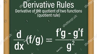 derivative of the quotient of two function quotient rule viraltrick [upl. by Ashla433]