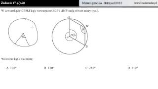 Zadanie 17  matura próbna  listopad 2013 [upl. by Anelem]