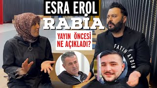 ESRA EROL RABİA OĞLU FATİH’LE İLĞİLİ ŞOK AÇIKLAMA esraerol canertoygar [upl. by Almeda]