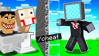 I Cheated In SKIBIDI TOILET Mob Battle in Minecraft [upl. by Chilcote238]