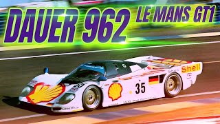 DAUER 962 LM GT1 El RETORNO de PORSCHE a LE MANS [upl. by Yadseut]