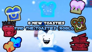 All 8 new Toasties  336 Find the Toasties Roblox [upl. by Nnaeoj718]