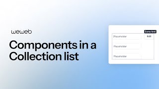 Components in a Collection list [upl. by Einnor]