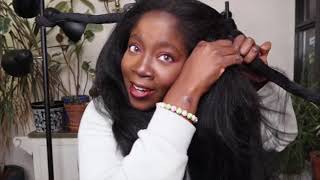 360 How to maintain straight natural 4c hair at night [upl. by Asirram23]