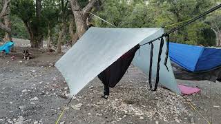 camping hammock set up Mt Charleston [upl. by Katzen]