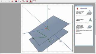 Geometría Analítica  R3  Cabri 3D  Planos vectores y rectas [upl. by Zabrina]