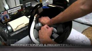 Reconditioning and Recertification of Football Helmets with Riddell [upl. by Trudie288]