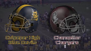 Blue Devils Football  Chancellor vs Culpeper [upl. by Arahd839]