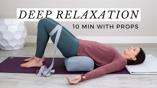 Restorative Yoga With Props for Relaxation [upl. by Hassin]