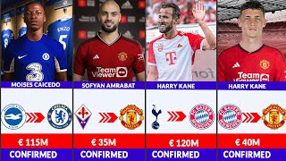 🚨 ALL CONFIRMED TRANSFER NEWS TODAY AMRABAT TO UNITED KANE TO BAYERN PAVARD TO UNITED CAICEDO TO [upl. by Aileahcim855]