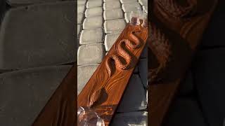 redwood wood cncwoodturning carving woodworking cncwoodcraft cnc diy handmade woodsnake [upl. by Sahc737]