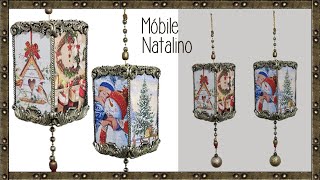 Como fazer Móbile para decoração de Natal [upl. by Marline]